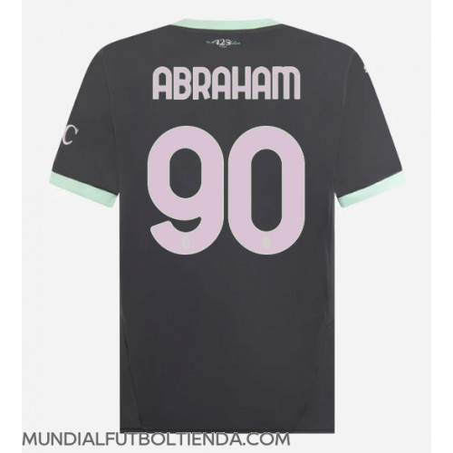 Camiseta AC Milan Tammy Abraham #90 Tercera Equipación Replica 2024-25 mangas cortas